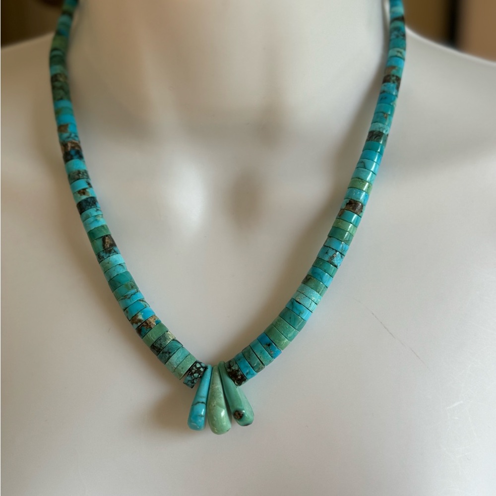 VINTAGE SOUTHWESTERN NECKLACE - Picture 3 of 6